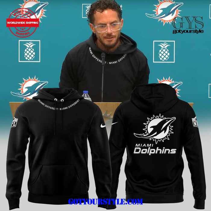 Miami Dolphins Different 2024 Black Hoodie