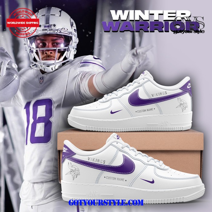 Minnesota Vikings Winter Warrior Limited Edition Air Force 1