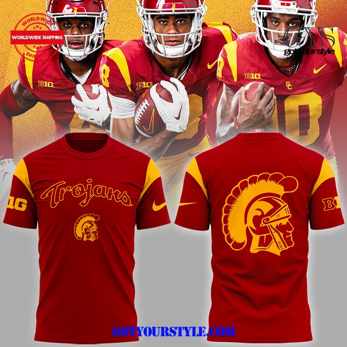 NCAA USC Trojans Big10 2024 Nike Limited Red Shirt