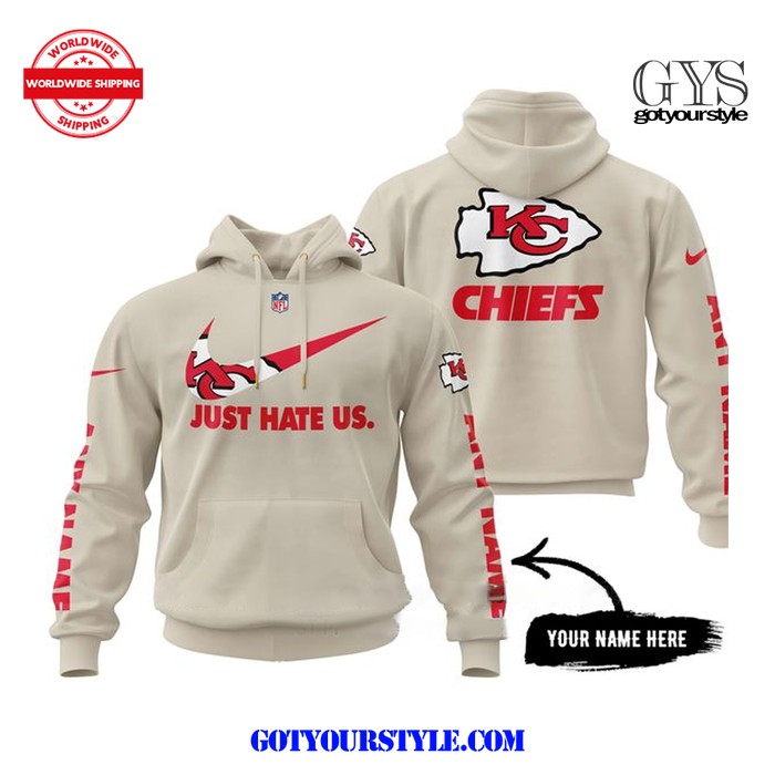 NFL Kansas City Chiefs Just Hate Us Limited Edition Hoodie