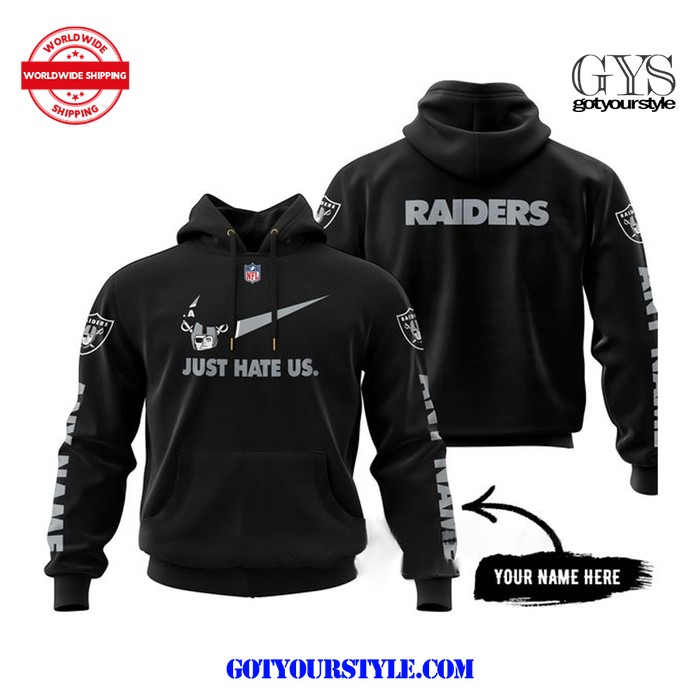 NFL Las Vegas Raiders Just Hate Us Limited Edition Hoodie