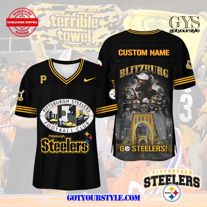 NFL Pittsburgh Steelers Go Steelers Football Jersey