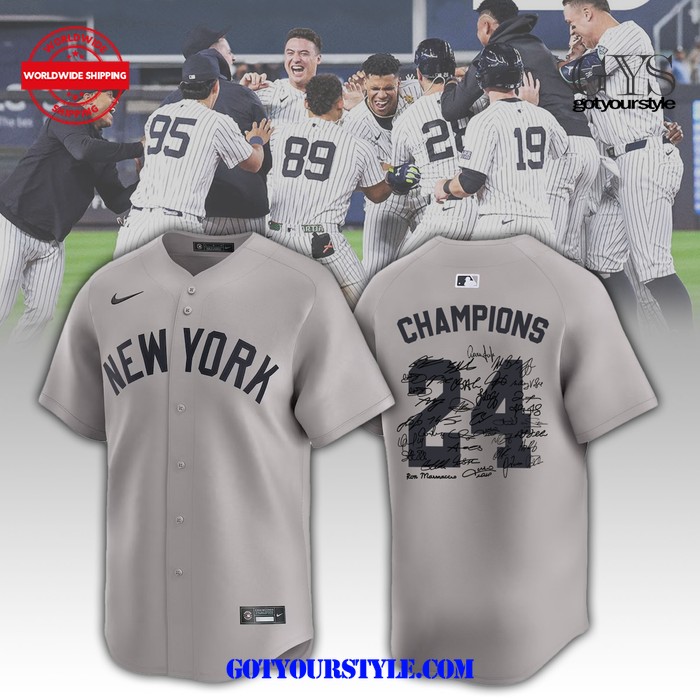 New York Yankees Signature All Team Champions 2024 Away Jersey