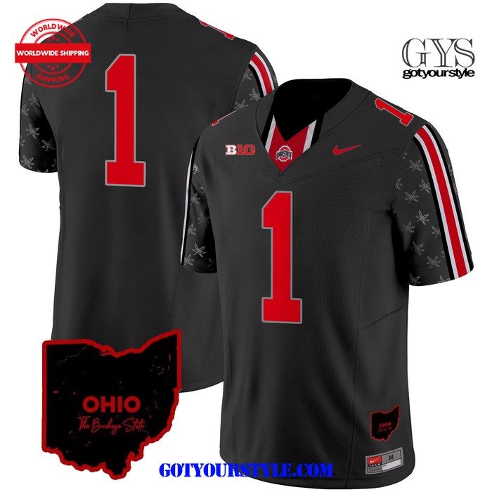 OHIO STATE BUCKEYES 2024 ALTERNATE LIMITED BLACK FOOTBALL JERSEY