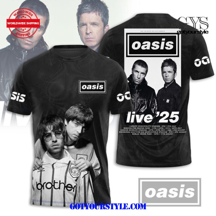 Oasis Band 2025 Live Shirt