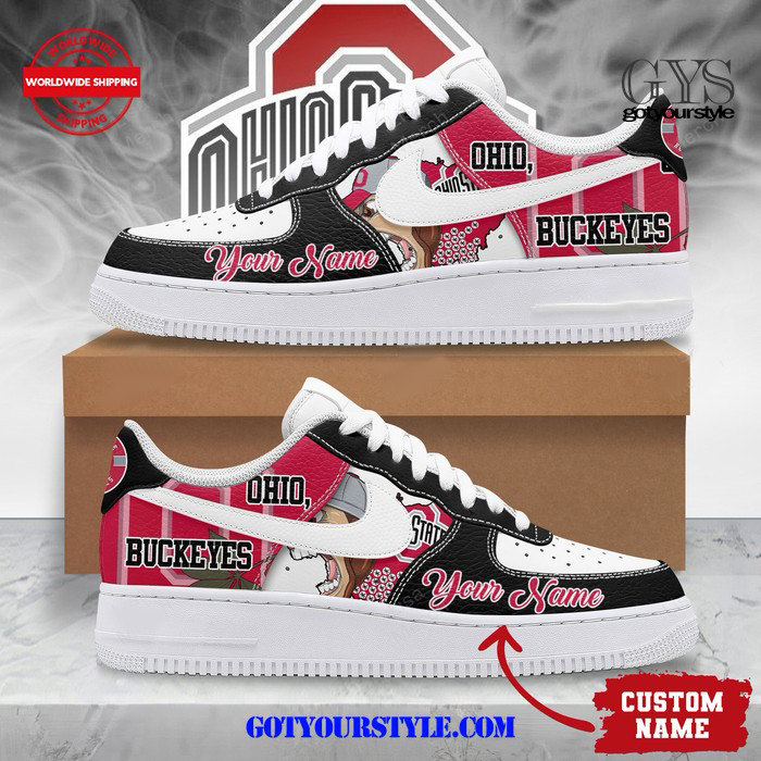 Ohio Buckeyes Custom Name Limited Edition Air Force 1