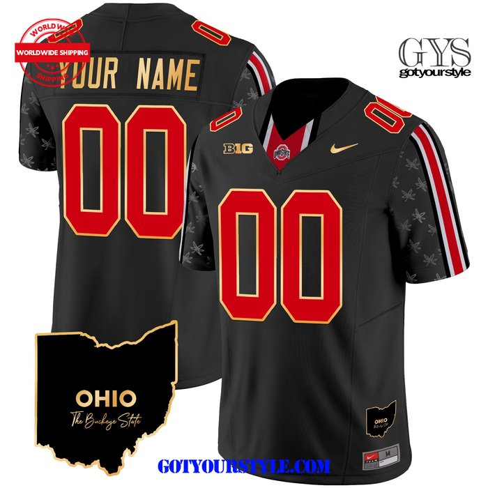 OHIO STATE BUCKEYES 2024 ALTERNATE LIMITED BLACK FOOTBALL JERSEY Gotyourstyle