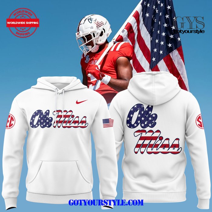 Ole Miss 2024 Military Appreciation White Hoodie