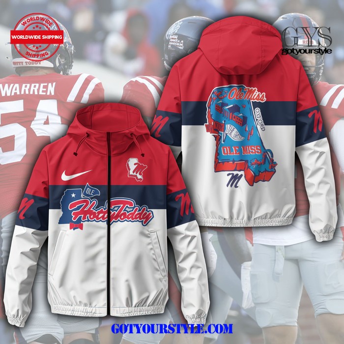 Ole Miss Football Waterproof Jacket