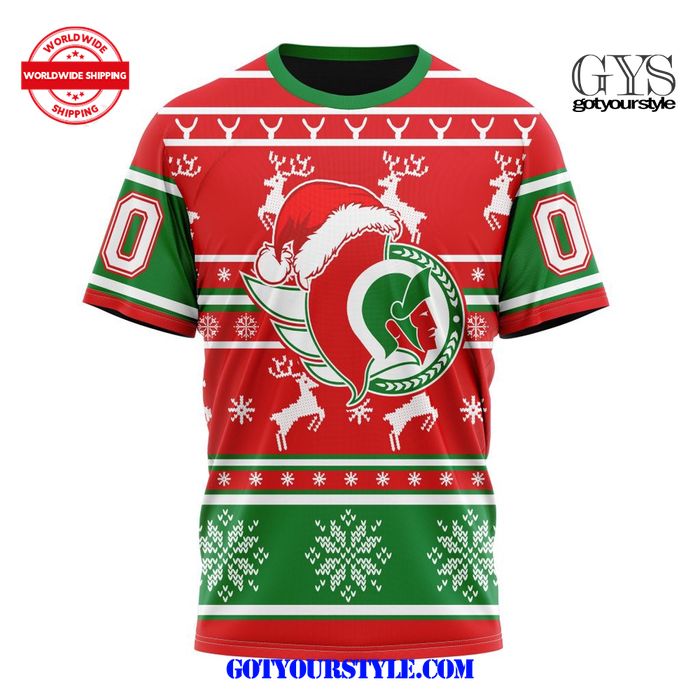 Ottawa Senators Christmas Santa Claus Unisex Shirt