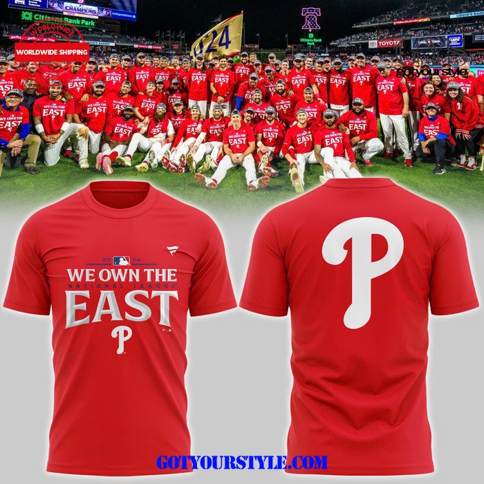 Philadelphia Phillies We Own The East 2024 Champions T-Shirt