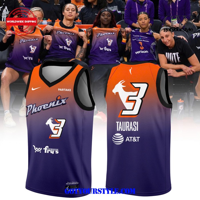 Phoenix Mercury Diana Taurasi Purple 2024 Basketball Jersey