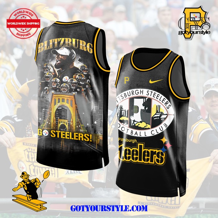 Pittsburgh Steelers NFL Champions 2024 Basketball Jersey