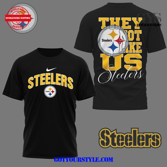 Pittsburgh Steelers They Not Like Us Limited Black T-Shirt