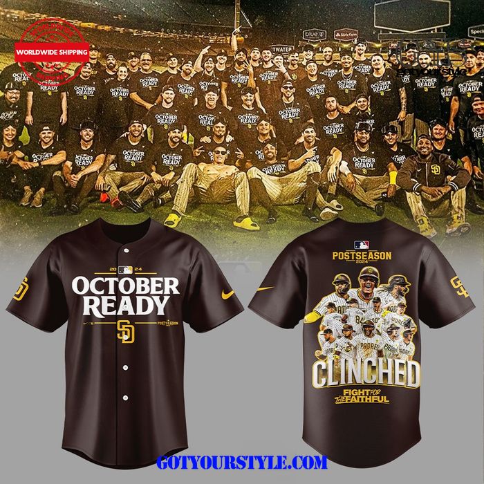 San Diego Padres Clinched Postseason Limited Baseball Jersey