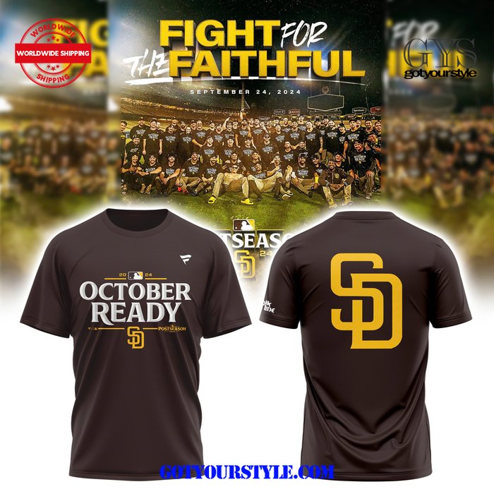 San Diego Padres Fanatics Brown 2024 October Ready Shirt Collection