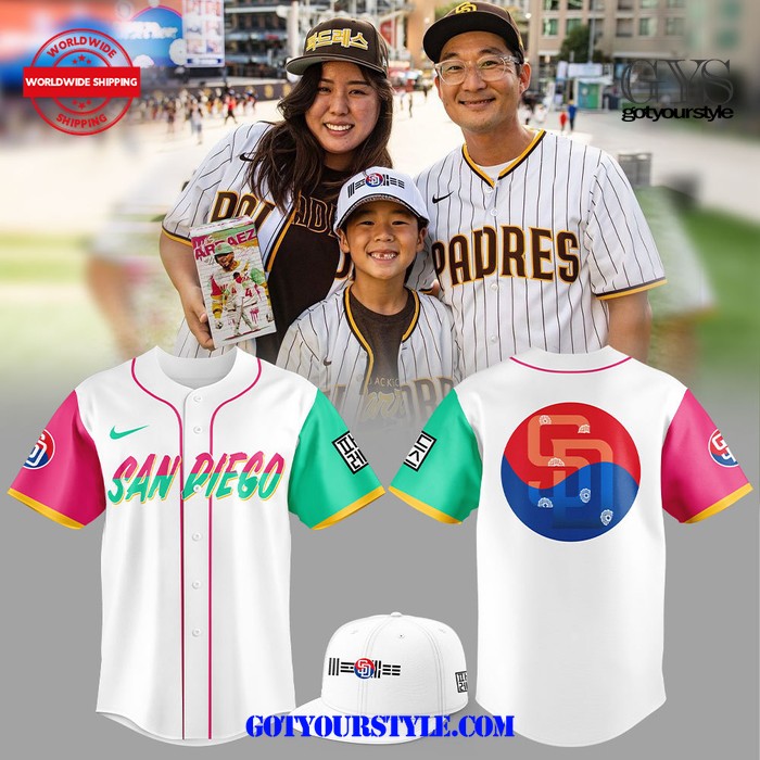 San Diego Padres Happy Korean Heritage Day Baseball Jersey