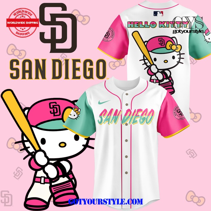 San Diego Padres x Hello Kitty Night 2024 Baseball Jersey