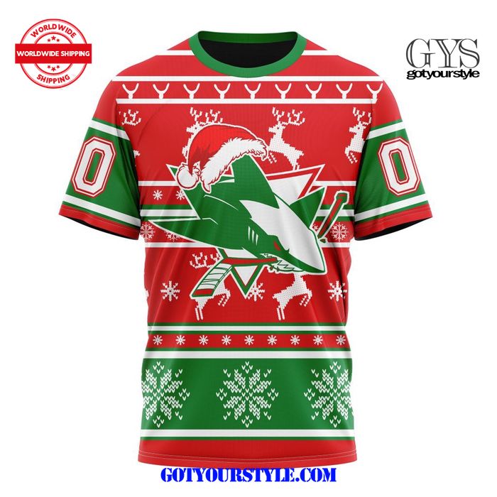 San Jose Sharks Christmas Santa Claus Unisex Shirt