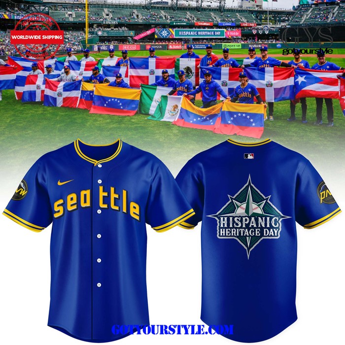 Seattle Mariners 2024 Hispanic Heritage Day Baseball Jersey