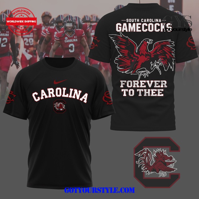 South Carolina Gamecocks Forever To Thee Black T-Shirt