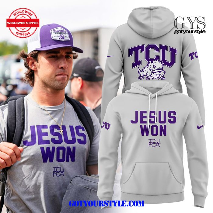 TCU Football Josh Hoover Jesus Won 2024 Hoodie