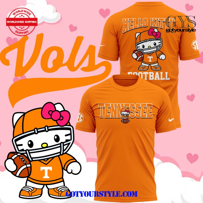 Tennessee Volunteers Hello Kitty 2024 Nike Orange Shirt