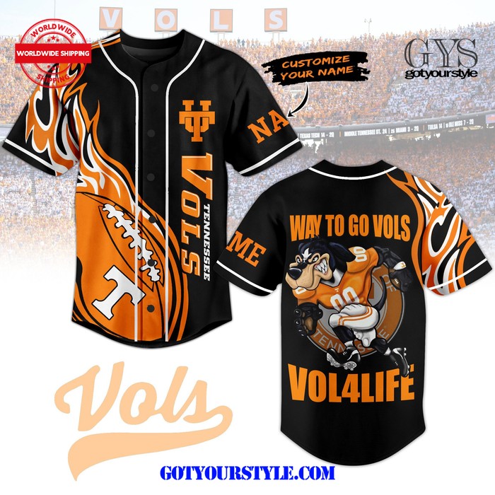 Tennessee Volunteers VOL4LIFE Baseball Jersey