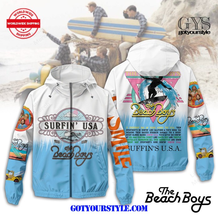 The Beach Boys Surfing USA Windbreaker Jacket