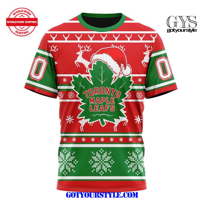 Toronto Maple Leafs Christmas Santa Claus Unisex Shirt