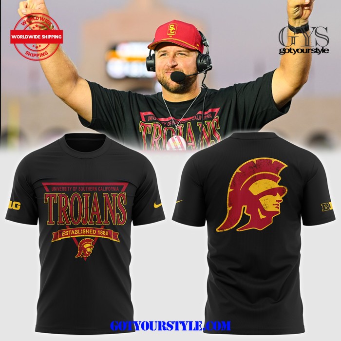 USC Trojans Football 1880 Black Tee Shirt