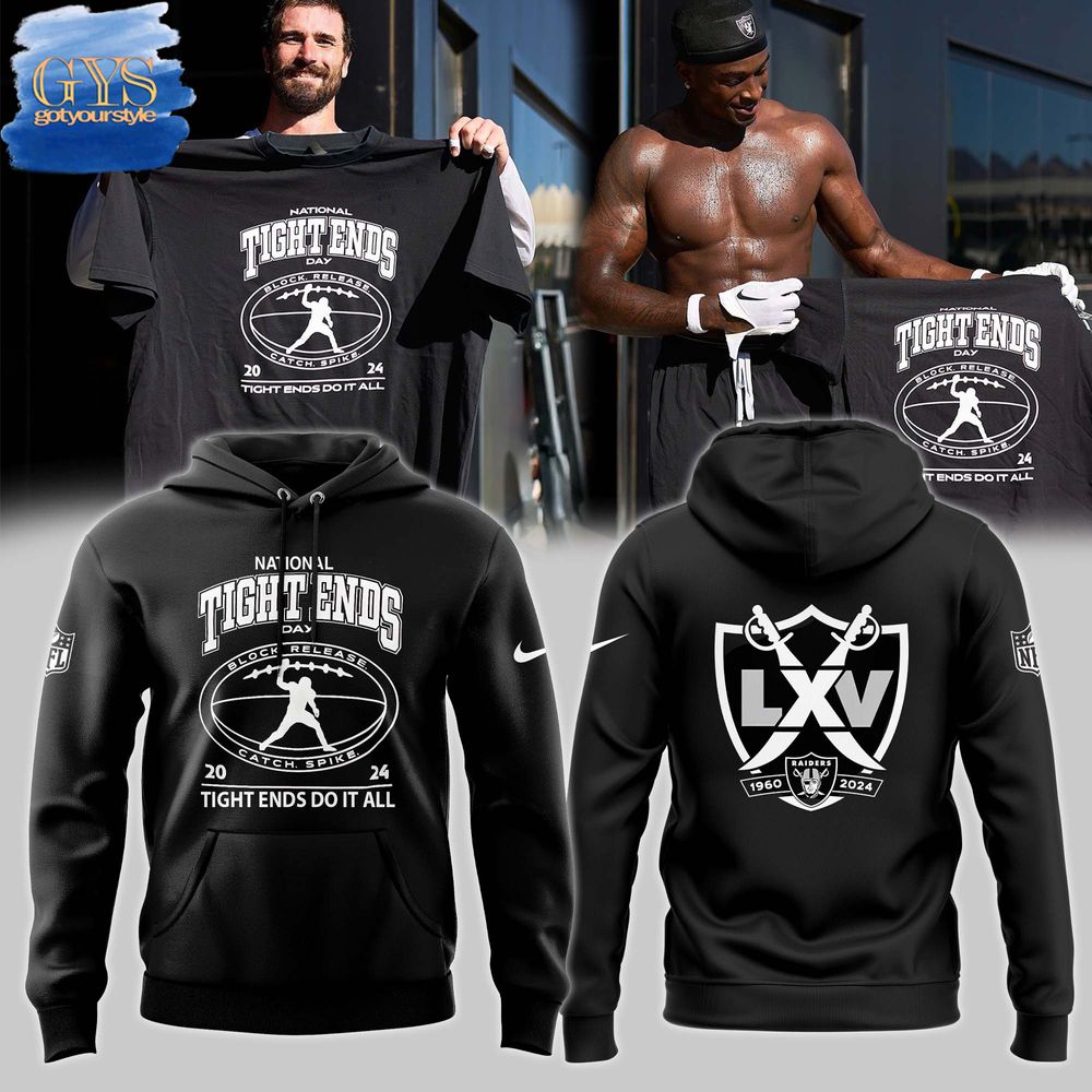 2024 Las Vegas Raiders National Tight End Day Hoodie