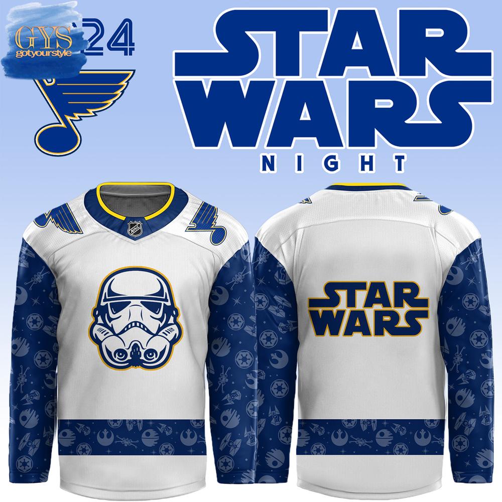 2024 St. Louis Blues x Star Wars Night Hockey Jersey