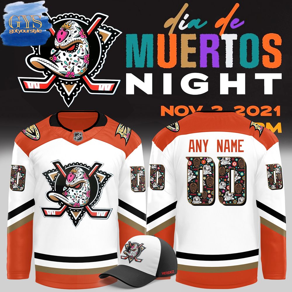 Anaheim Ducks Dia De Los Muertos 2024 Limited Edition Jersey