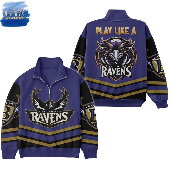 Baltimore Ravens Limited Edition Half Zip Sweatshirt