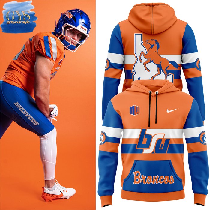 Boise State Broncos Throwback Hoodie 2024