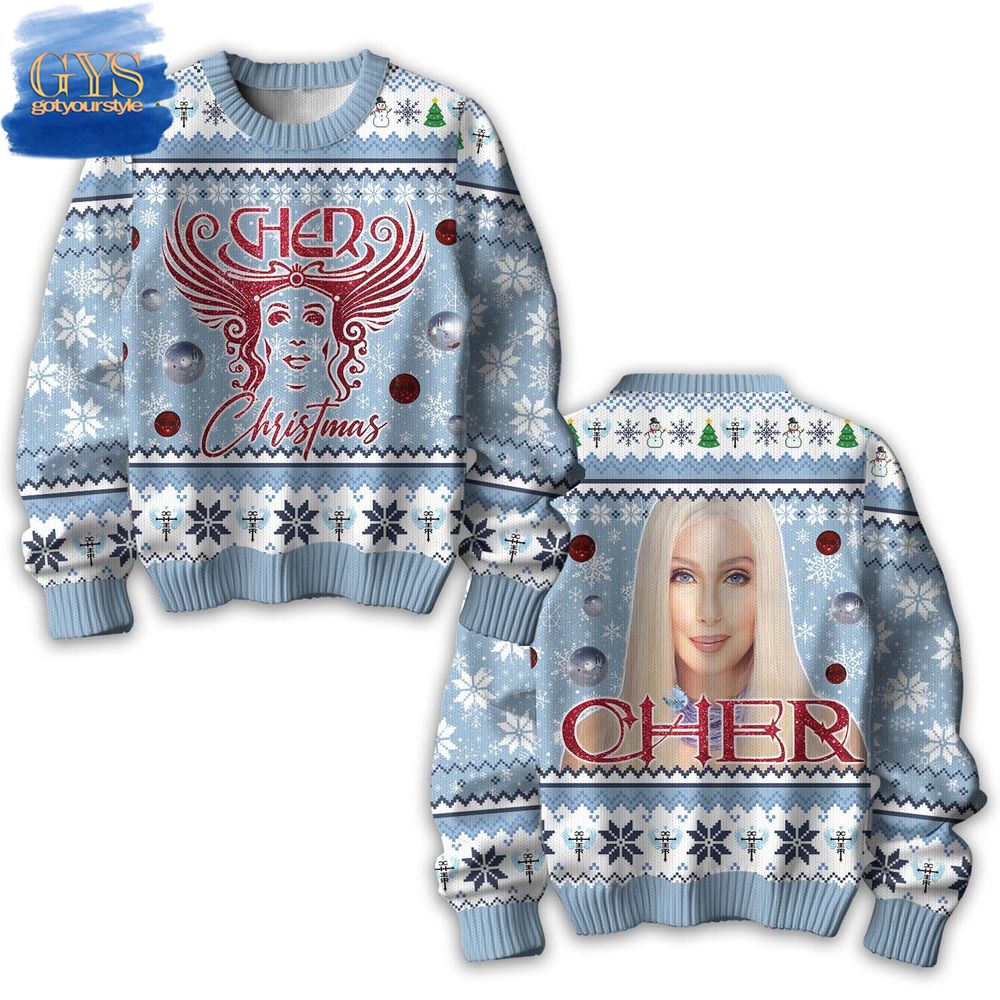 Cher Christmas Ugly Sweater