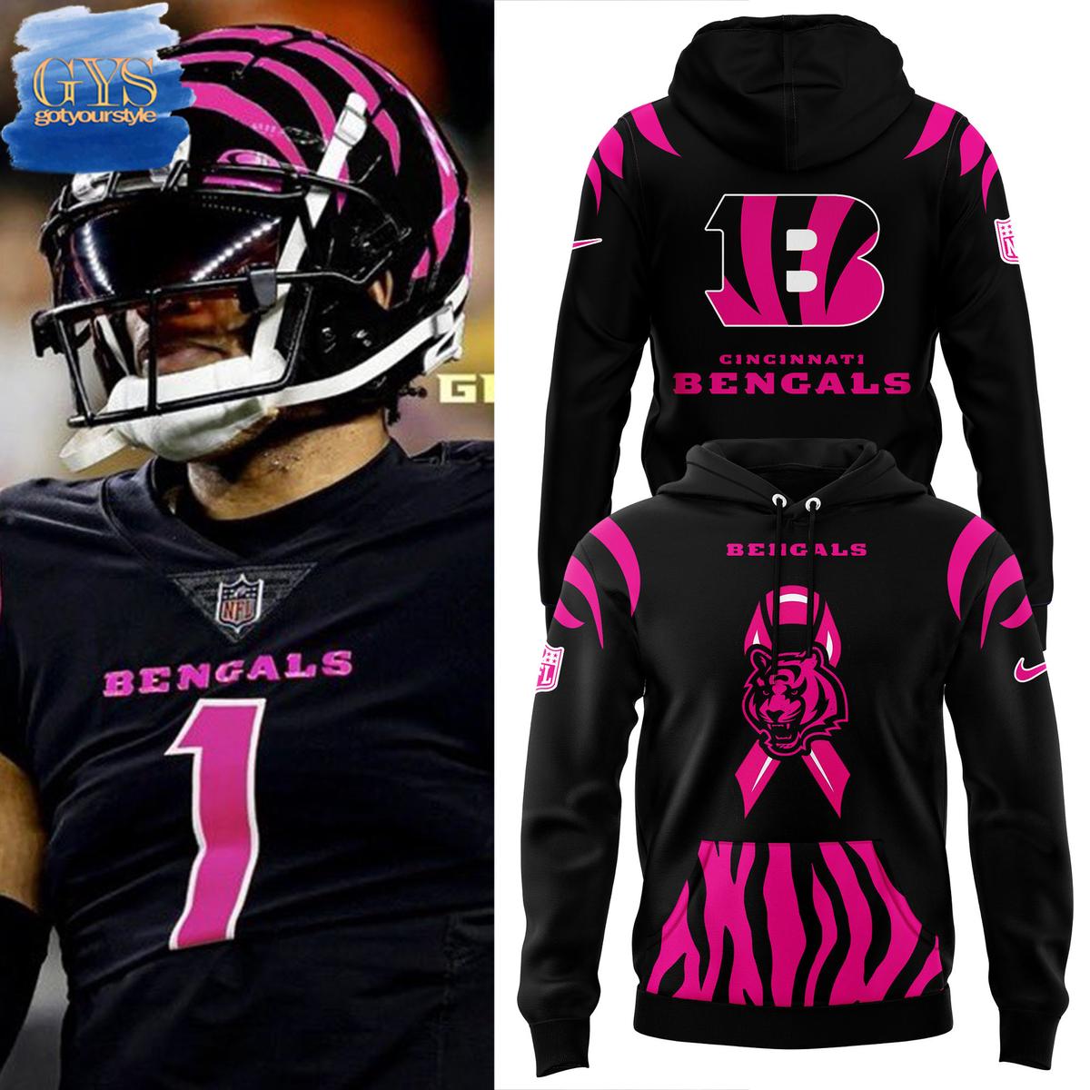 Cincinnati Bengals Breast Cancer 2024 Hoodie