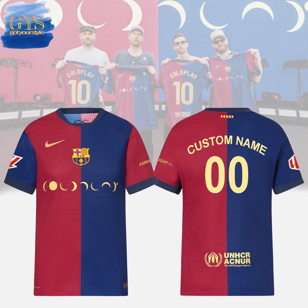 Coldplay x FC Barcelona 2024 Limited Edition Jersey