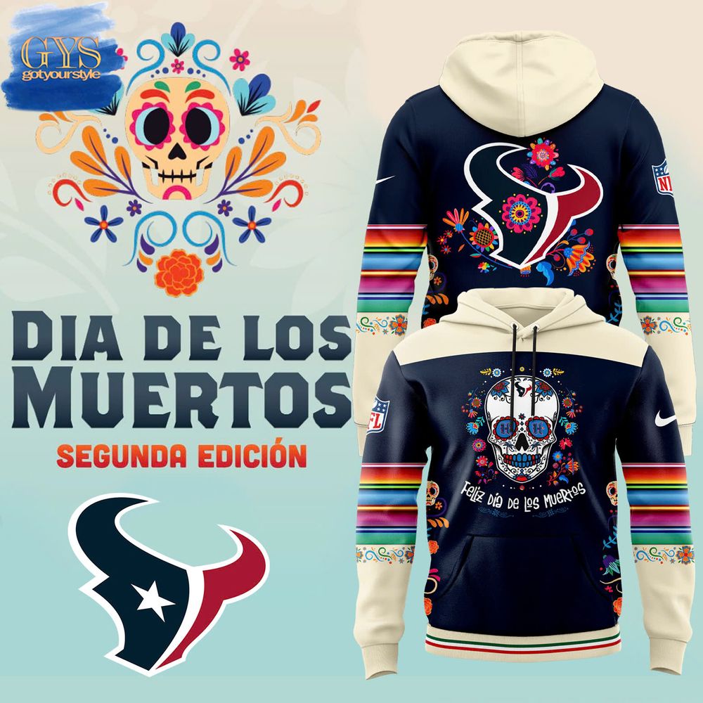 Dia De Los Muertos 2024 Houston Texans Hoodie