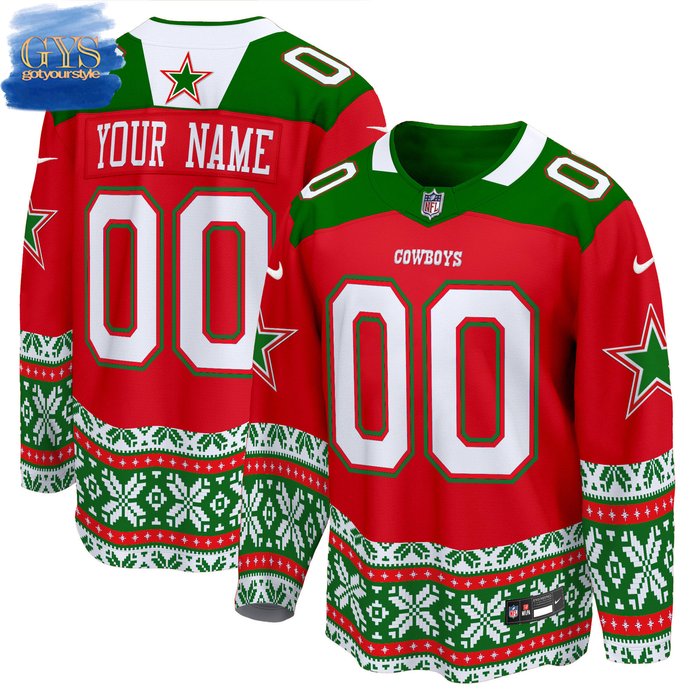 Dallas Cowboys 2024 Christmas Premier Breakaway Red Jersey