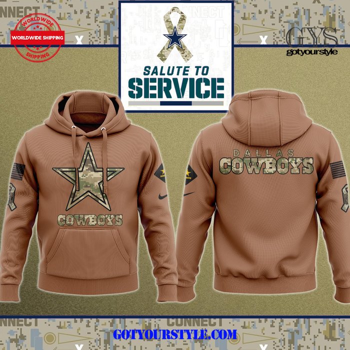 Dallas Cowboys Salute To Service Veterans 2024 Limited Hoodie