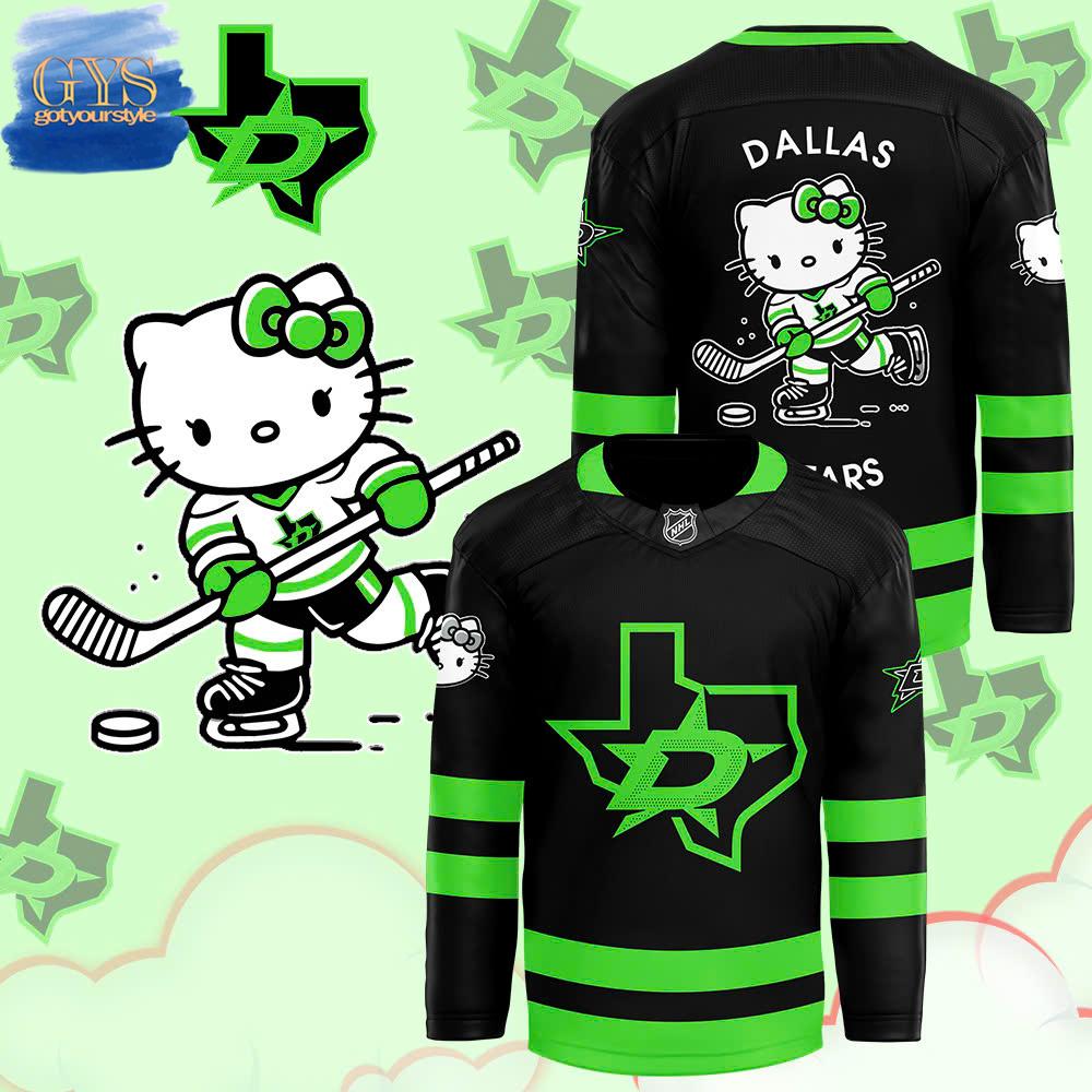 Dallas Stars x Hello Kitty 50th Anniversary Limited Edition Hockey Jersey