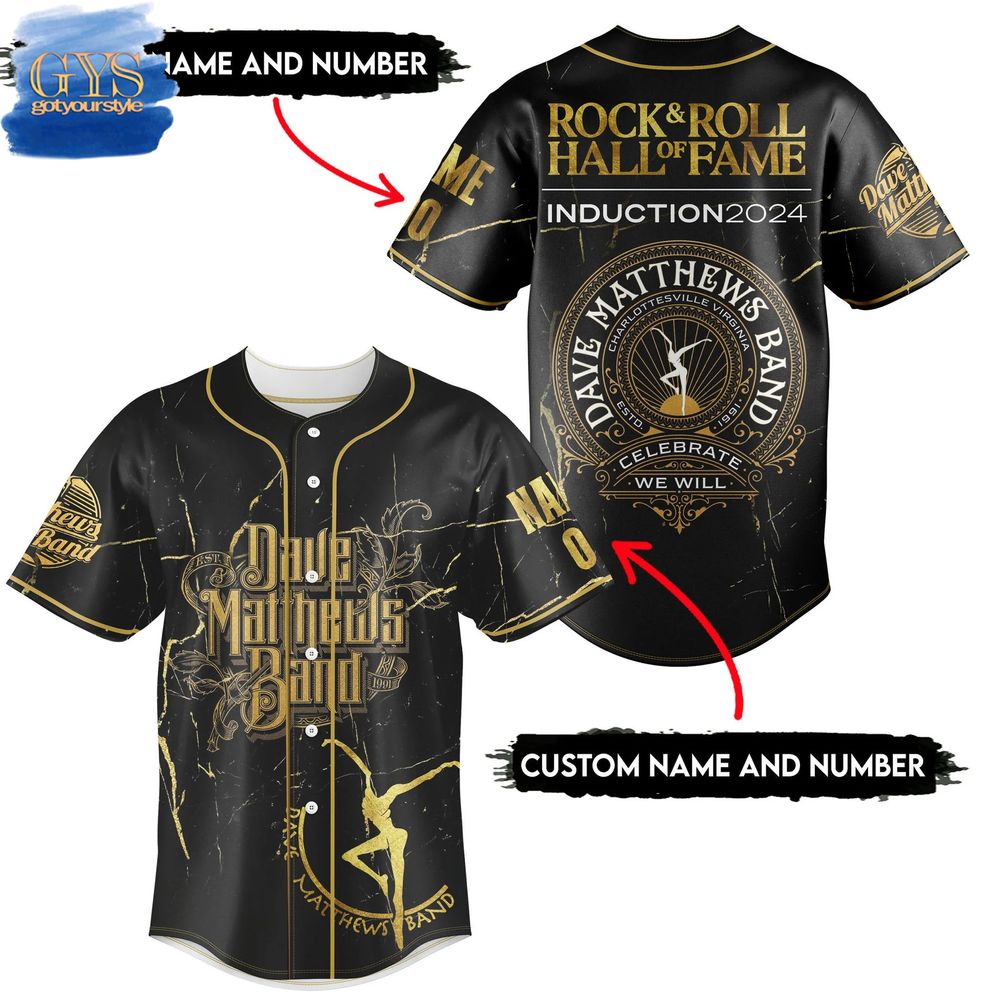 Dave Matthews Band Hall Of Fame 2024 Limited Baseball Jersey