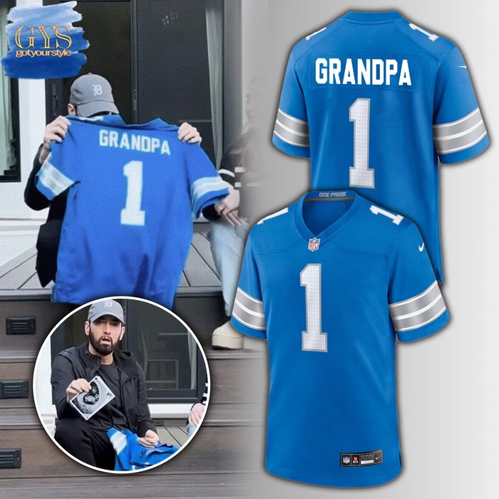 Detroit Lions x Eminem Grandpa 01 Special Edition Jersey