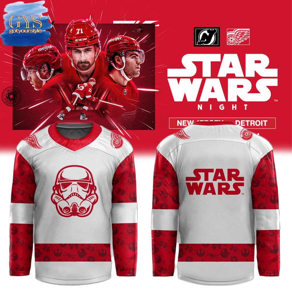 Detroit Red Wings x Star Wars Night 2024 Hockey Jersey