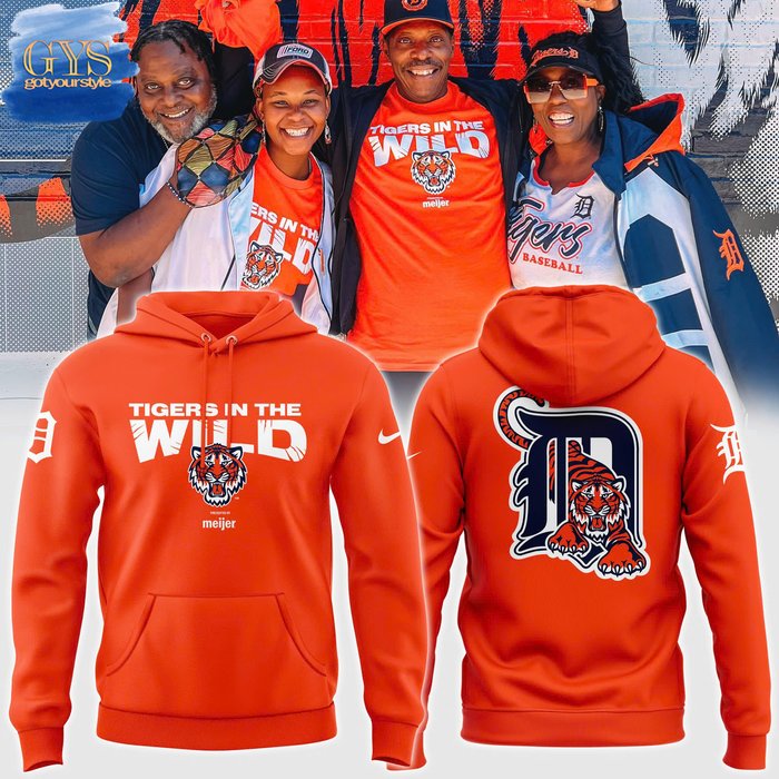 Detroit Tigers In The Wild 2024 Limited Hoodie