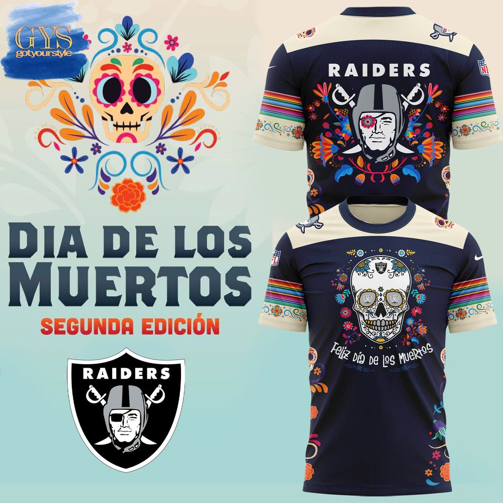 Dia De Los Muertos Raiders 2024 Premium Limited Shirt