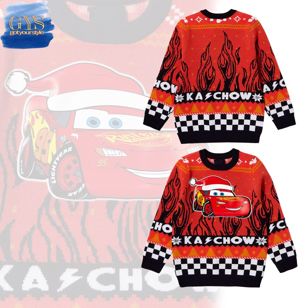 Disney Pixar Cars Lightning McQueen Ugly Christmas Sweater