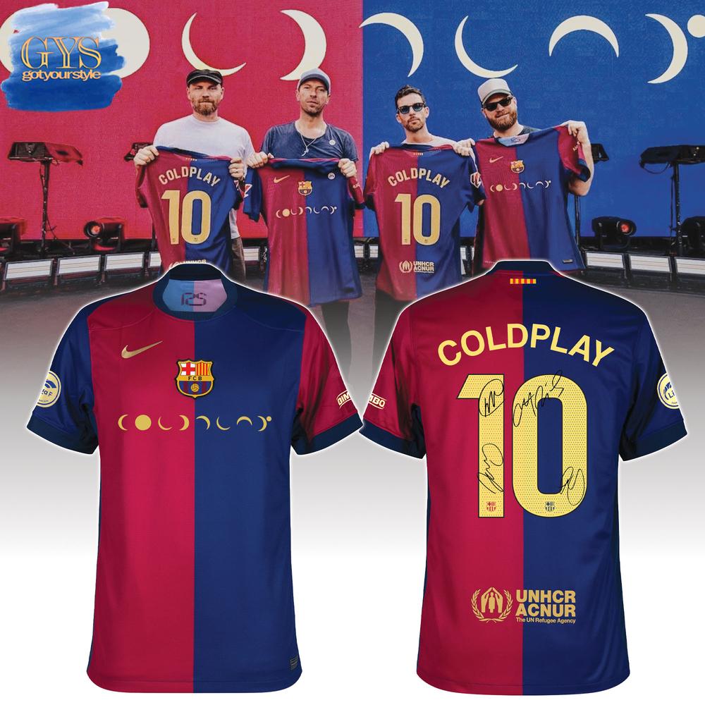 FC BARCELONA x COLDPLAY Signed Limited Edition Football Jersey